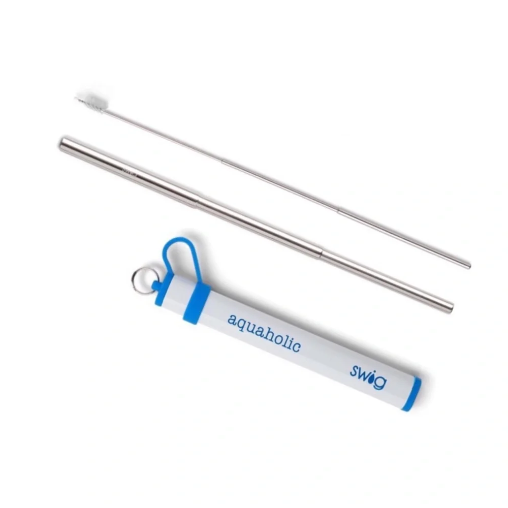 Swig Royal Telescope Stainless Steel Straw Set